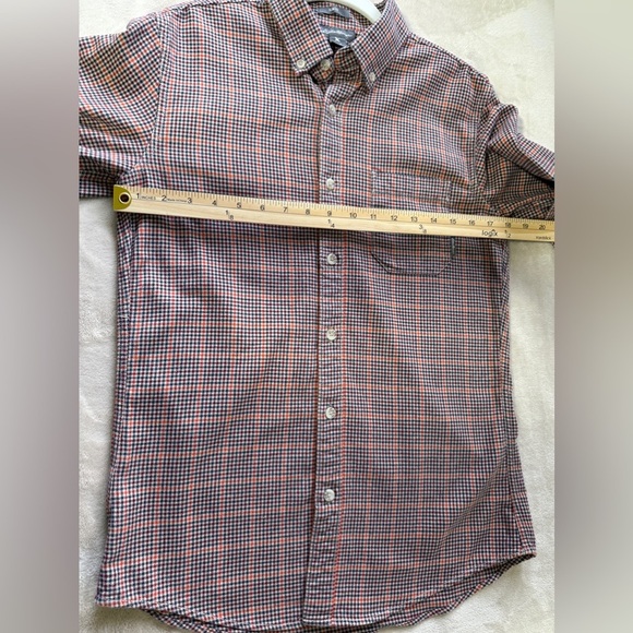 Eddie Bauer Mens Small Check‎ Flannel Long Sleeve Heavy Weight Work Shirt Brown - Picture 5 of 9